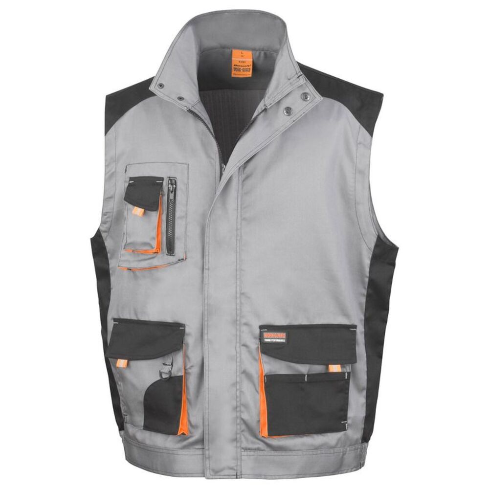 Result Work-Guard Mens Lite Gilet / Gray/Black